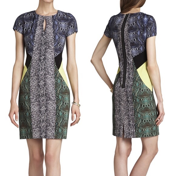 BCBG Chloe Blocked Kimono Dress Size XS - Picture 2 of 8